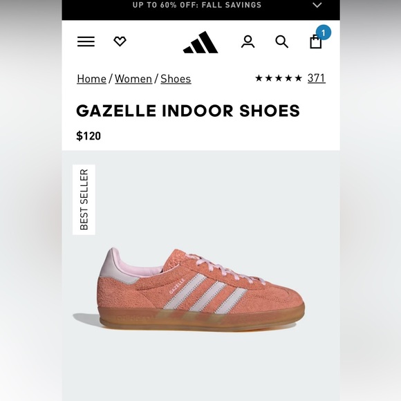 Pink Adidas Gazelle - Picture 8 of 10